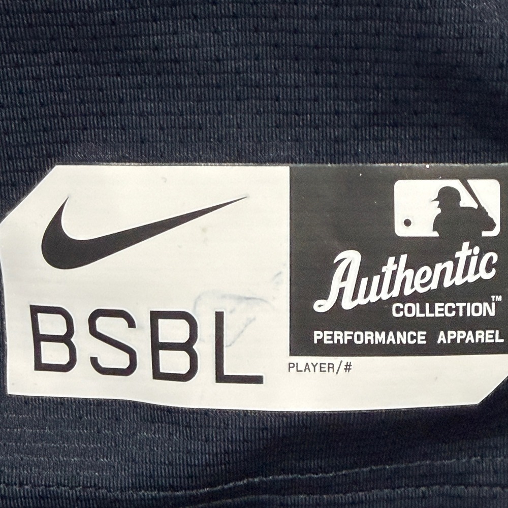 Nike Pro Hypercool MLB Cleveland Baseball Shirt Navy Blue Mens 3XL Fitted Ohio - Picture 6 of 9